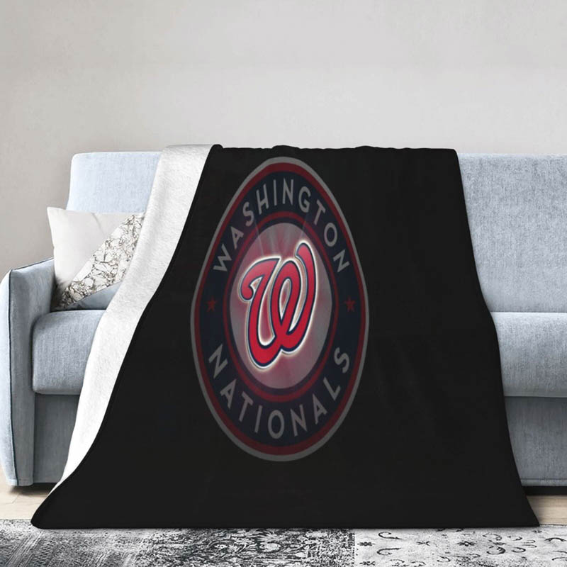 Washington Nationals Blanket Sherpa Blanket Throw Plush Blankets