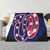 washington nationals blanket sherpa blanket throw plush blankets v7 washington nationals blanket sherpa blanket throw plush blankets v7