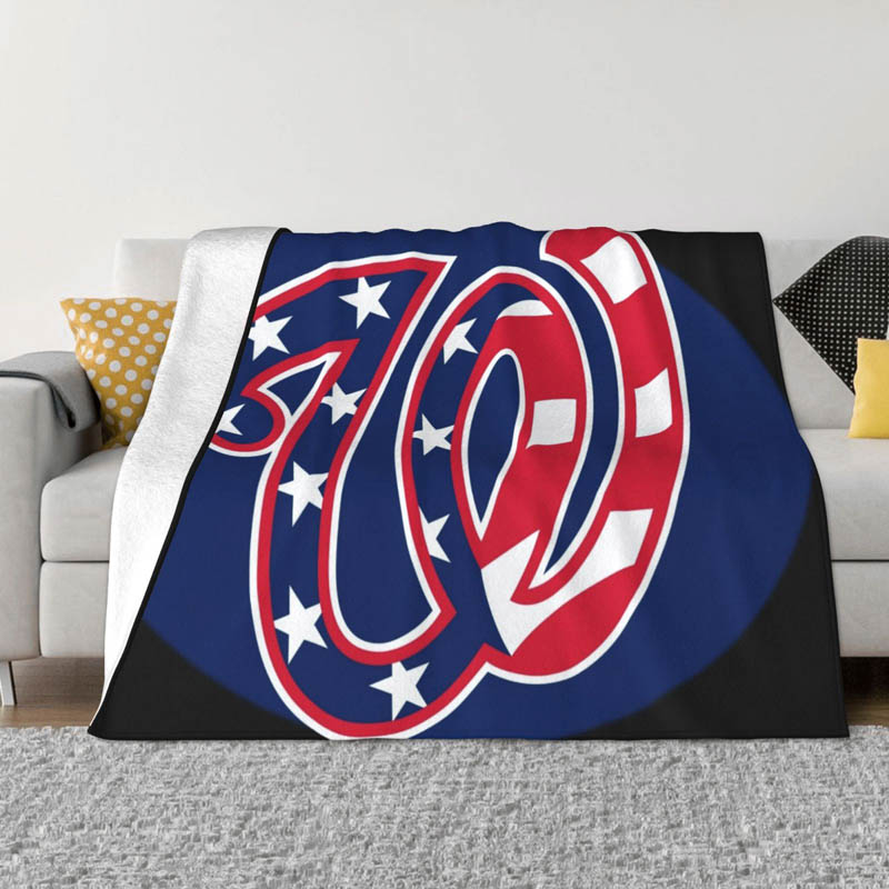 Washington Nationals Blanket Sherpa Blanket Throw Plush Blankets