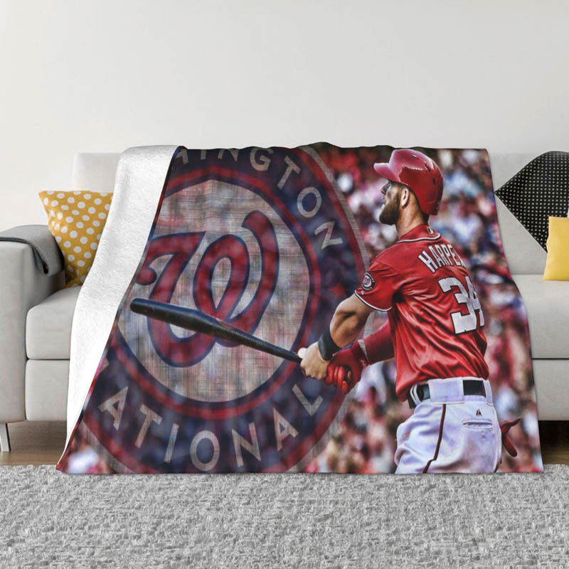 Washington Nationals Blanket Sherpa Blankets Throw Blanket Plush Blankets