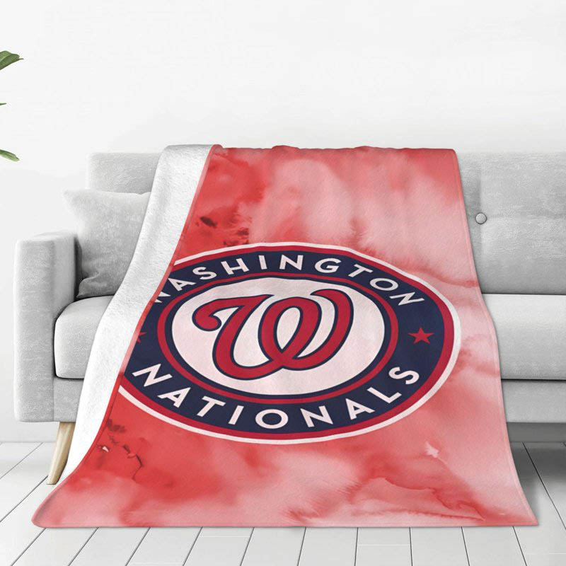 Washington Nationals Blanket Sherpa Blankets Throw Blankets Plush Blanket