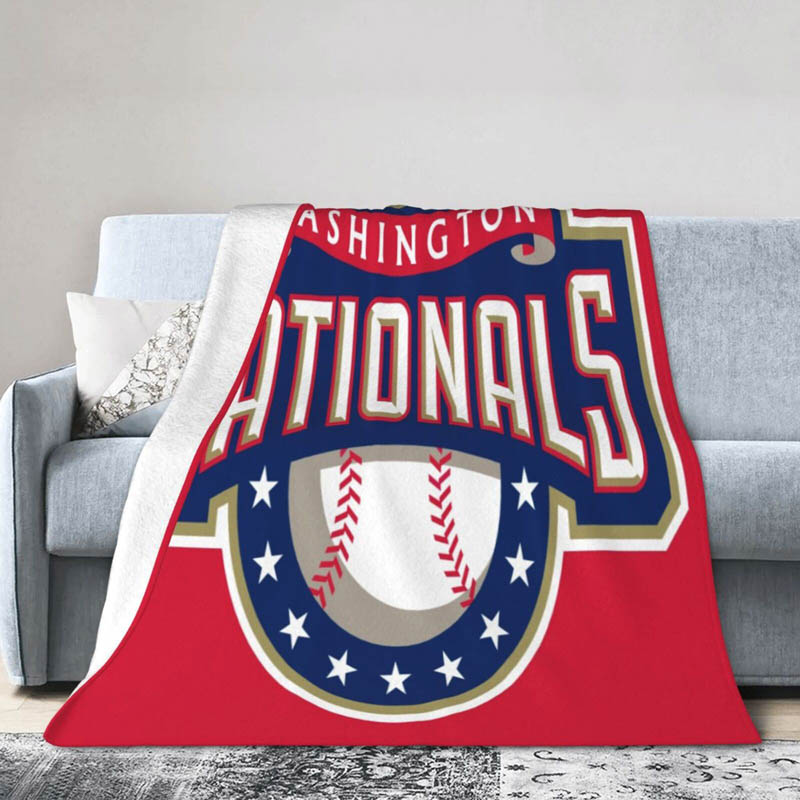 Washington Nationals Blanket Sherpa Blankets Throw Plush Blanket