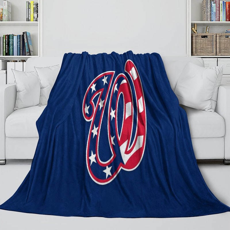 Washington Nationals Blankets Fleece Blanket Throw Plush Blanket