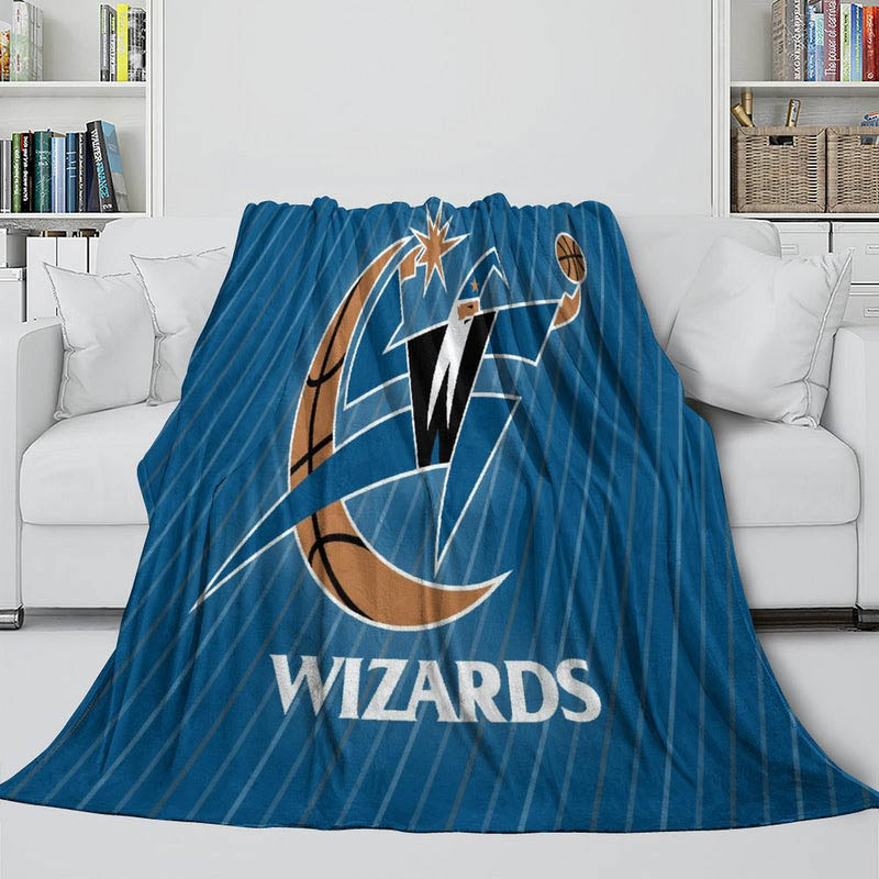 Washington Wizards Blanket Fleece Blanket Throw Blankets Plush Blanket