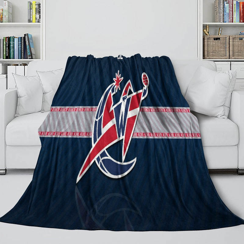 Washington Wizards Blanket Sherpa Blankets Throw Blankets Plush Blanket