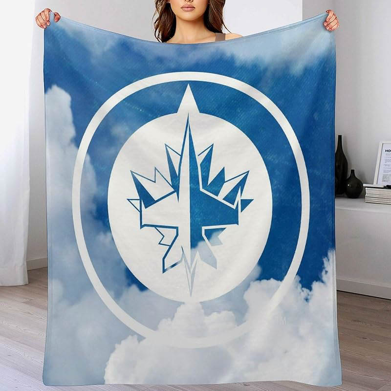 Winnipeg Jets Blanket Fleece Blanket Throw Plush Blankets