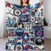winnipeg jets blanket fleece blanket throw plush blankets v42 winnipeg jets blanket fleece blanket throw plush blankets v42