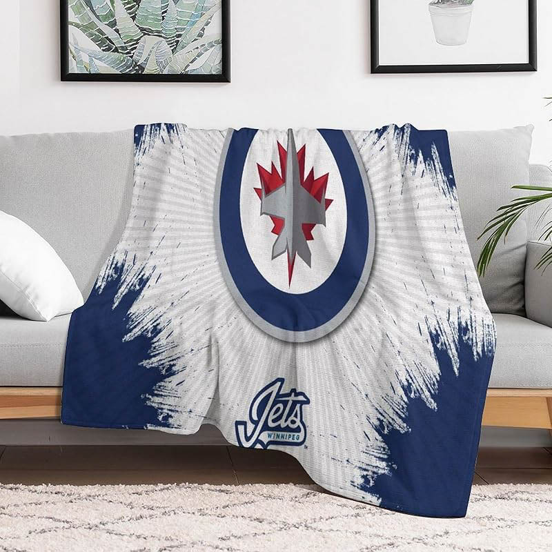 Winnipeg Jets Blanket Fleece Blankets Throw Blanket Plush Blankets