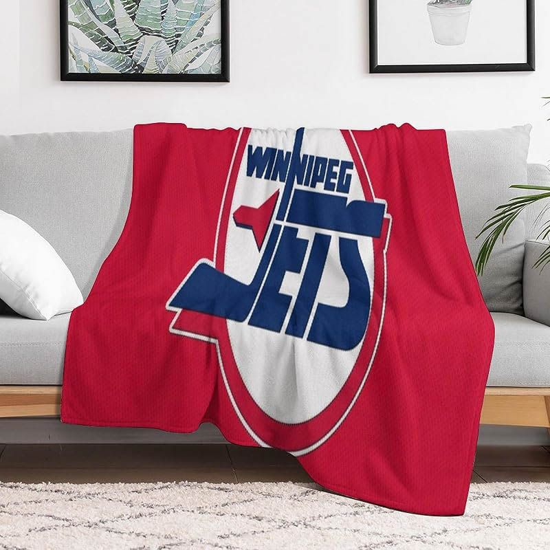 Winnipeg Jets Blanket Sherpa Blanket Throw Plush Blanket