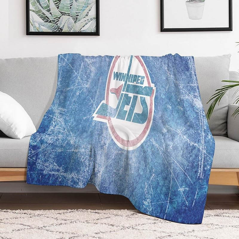 Winnipeg Jets Blanket Sherpa Blankets Throw Blanket Plush Blanket