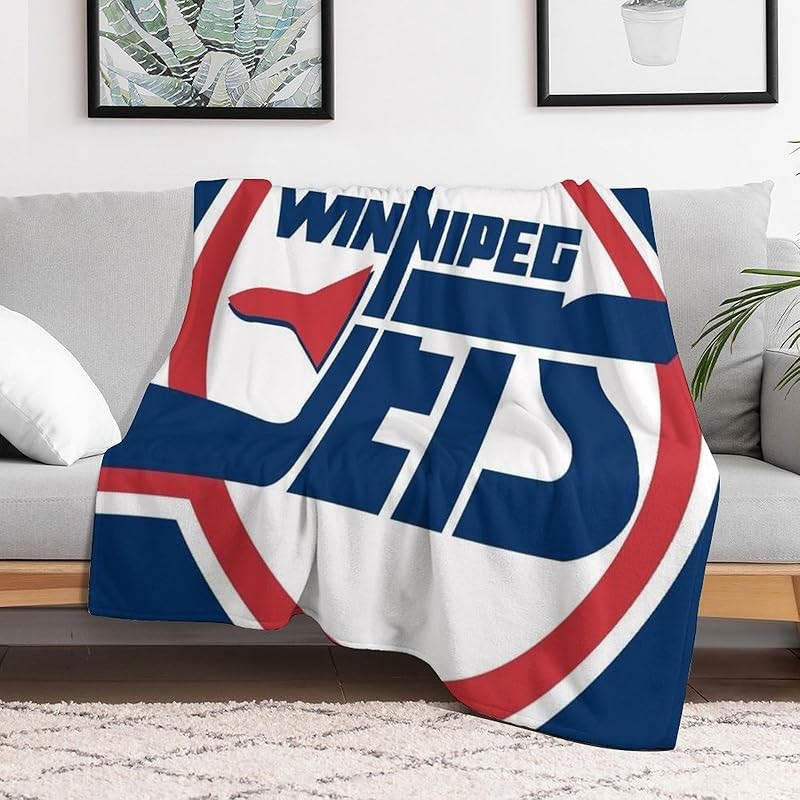 Winnipeg Jets Blanket Sherpa Blankets Throw Blankets Plush Blankets