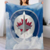 winnipeg jets blanket sherpa blankets throw plush blankets v11 winnipeg jets blanket sherpa blankets throw plush blankets v11