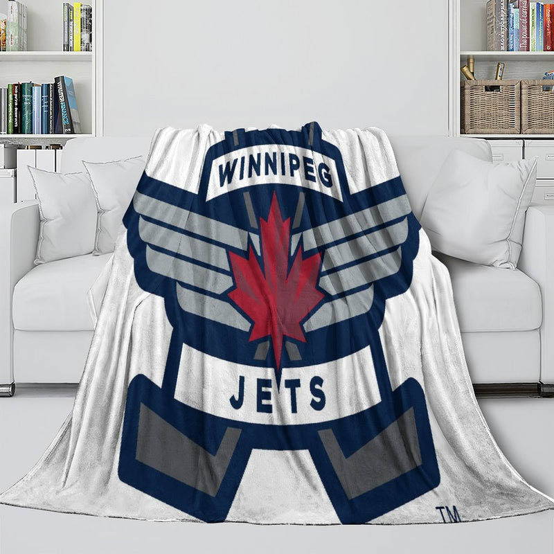 Winnipeg Jets Blankets Fleece Blanket Throw Blanket Plush Blanket
