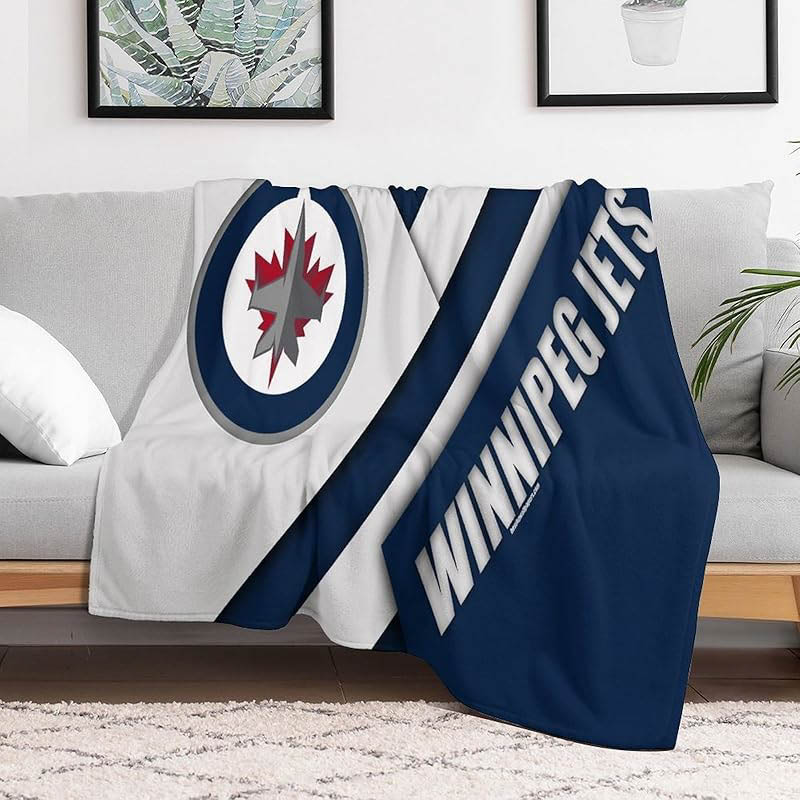 Winnipeg Jets Blankets Fleece Blanket Throw Blankets Plush Blanket