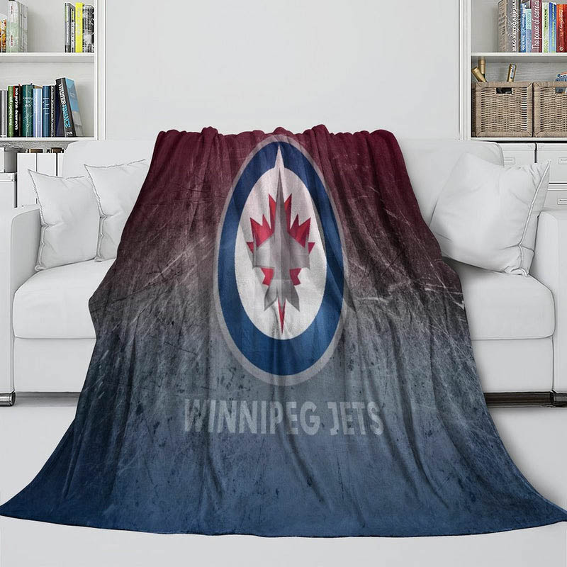 Winnipeg Jets Blankets Fleece Blanket Throw Blankets Plush Blanket