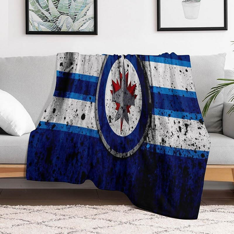 Winnipeg Jets Blankets Fleece Blanket Throw Blankets Plush Blankets