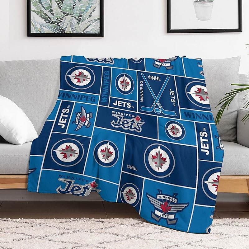 Winnipeg Jets Blankets Sherpa Blanket Throw Blanket Plush Blanket