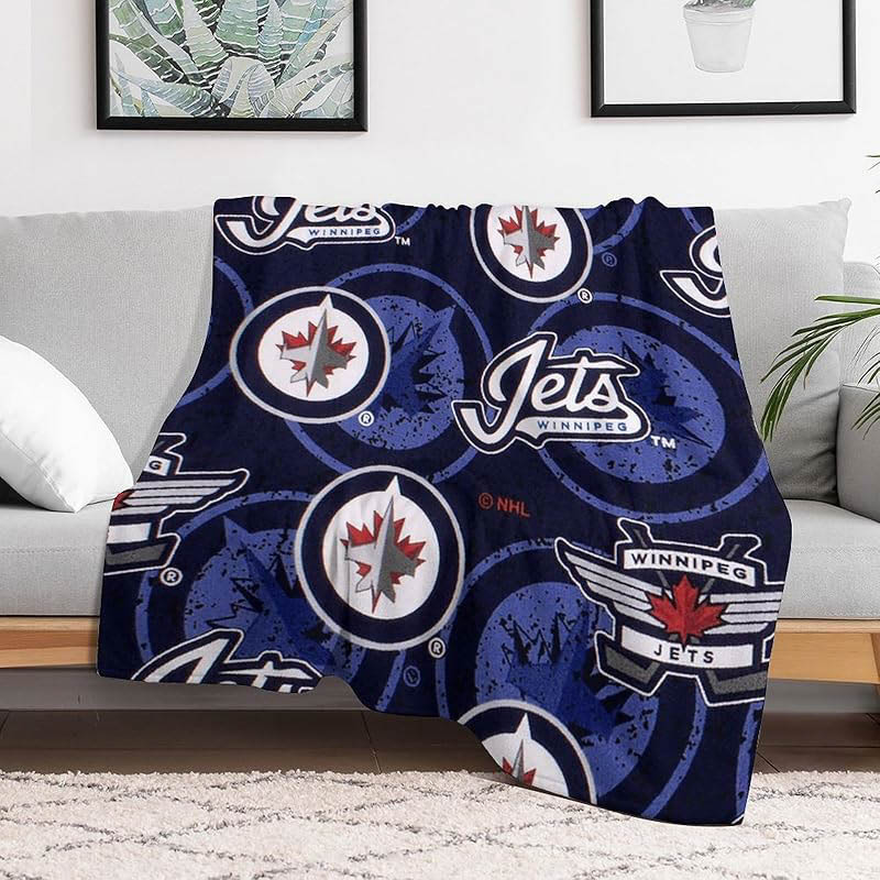 Winnipeg Jets Blankets Sherpa Blanket Throw Blanket Plush Blanket
