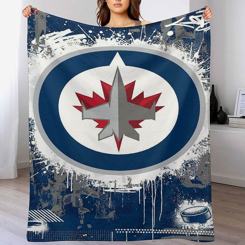 Winnipeg Jets Blankets Sherpa Blanket Throw Blanket Plush Blankets