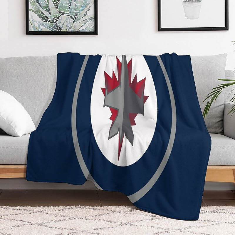 Winnipeg Jets Blankets Sherpa Blanket Throw Blanket Plush Blankets