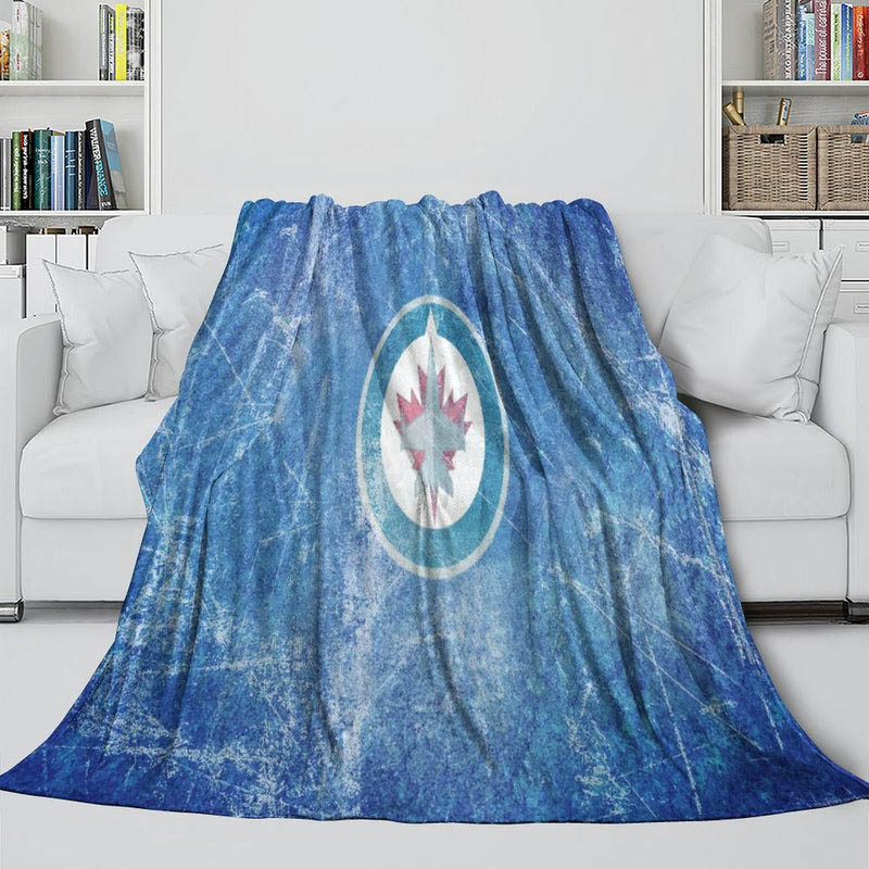 Winnipeg Jets Blankets Sherpa Blanket Throw Blanket Plush Blankets
