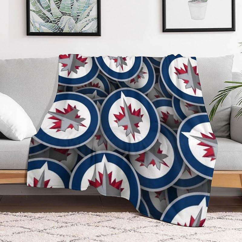 Winnipeg Jets Blankets Sherpa Blanket Throw Blankets Plush Blankets