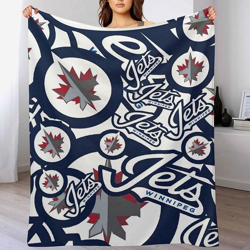 Winnipeg Jets Blankets Sherpa Blanket Throw Blankets Plush Blankets