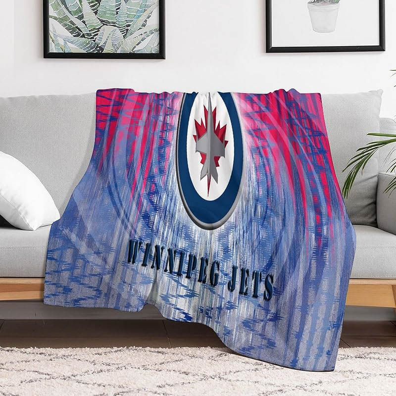 Winnipeg Jets Blankets Sherpa Blanket Throw Plush Blanket