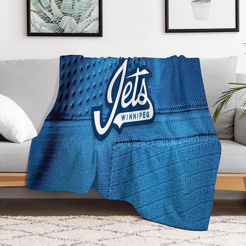 Winnipeg Jets Blankets Sherpa Blanket Throw Plush Blankets