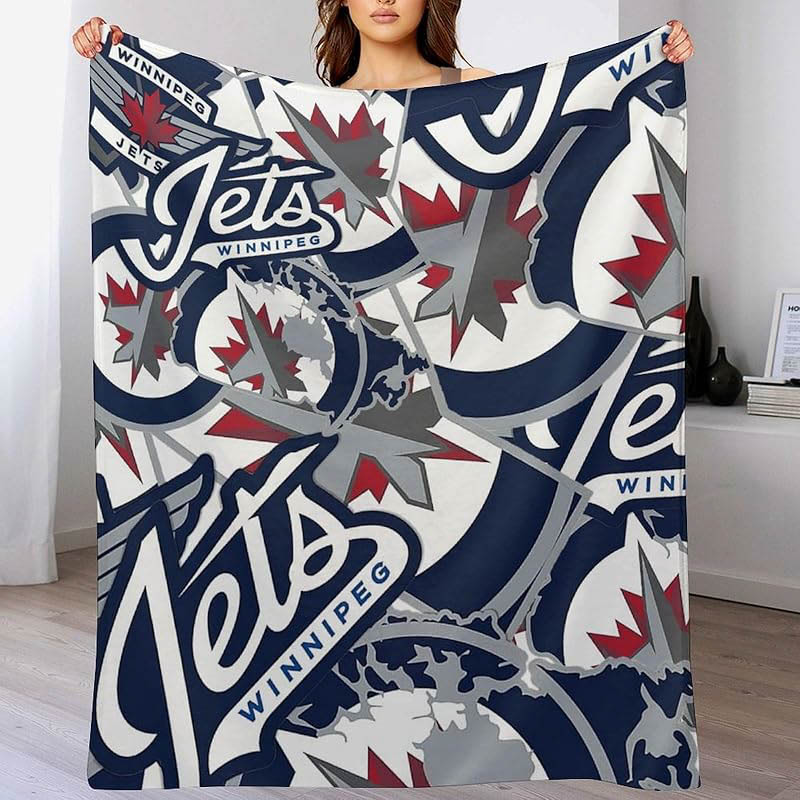 Winnipeg Jets Blankets Sherpa Blankets Throw Blanket Plush Blankets