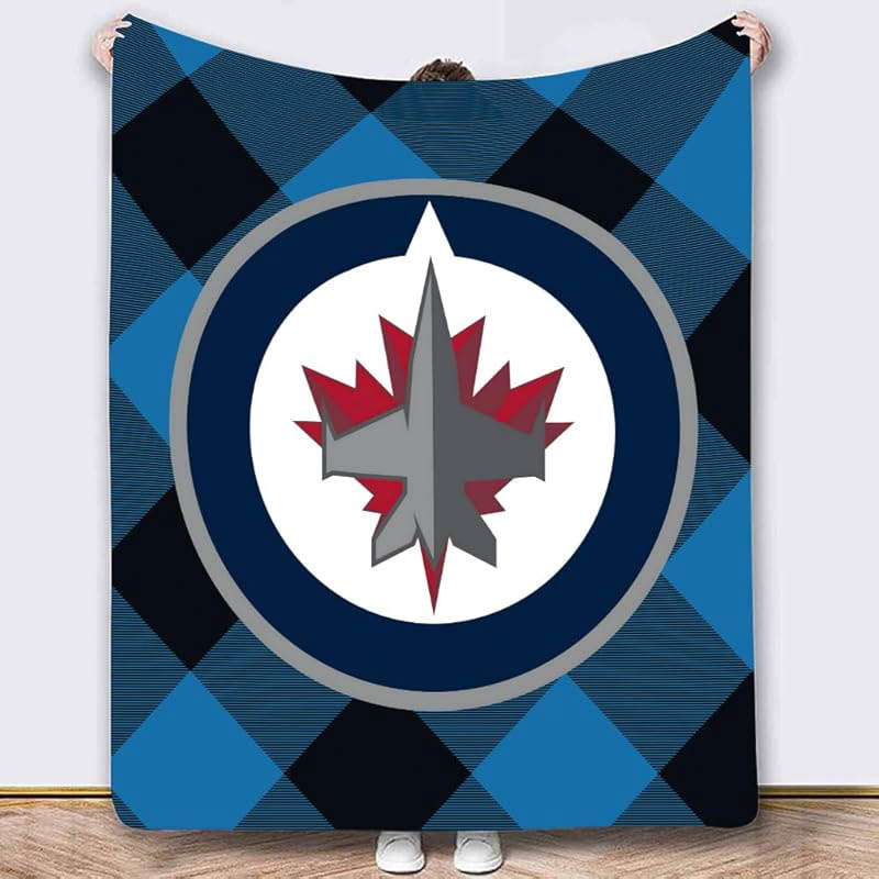 Winnipeg Jets Blankets Sherpa Blankets Throw Blankets Plush Blankets