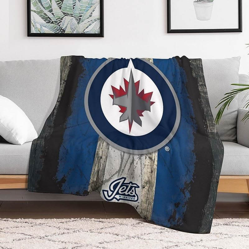 Winnipeg Jets Blankets Sherpa Blankets Throw Plush Blanket