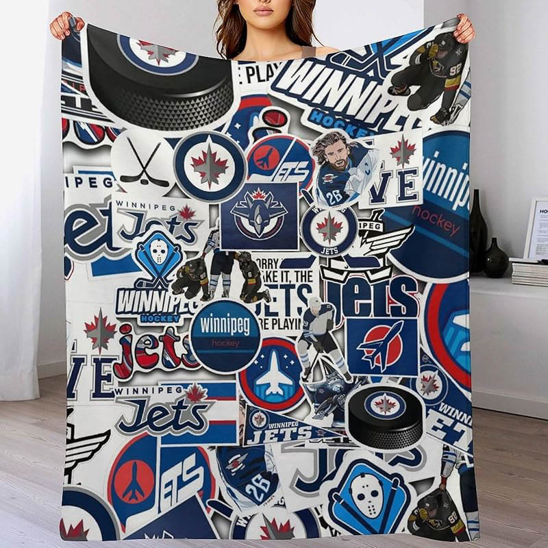 Winnipeg Jets Blankets Sherpa Blankets Throw Plush Blanket