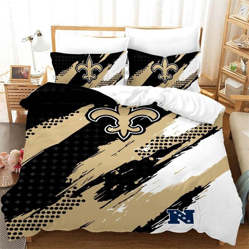 new-orleans-saints-bedding-set-quilt-set-quilt-bedroom-bedding-set-v87 new orleans saints bedding set quilt set quilt bedroom bedding set v87